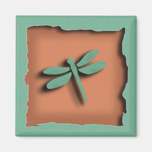 Terra Cotta Dragonfly Magnet
