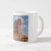 Terra Cotta Earth Monolith Art Print | Sculptural Jumbo-Tasse (Vorderseite Rechts)