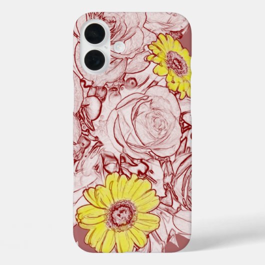 Terra Cotta Esperet Bouquet Case-Mate iPhone Hülle (Rückseite)