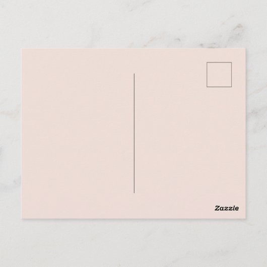 Terra Cotta Floral Beerdigung Feier des Lebens Postkarte (Rückseite)