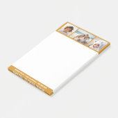 Terra Cotta Foto Collage - Custom Personal Post-it Klebezettel (angewinkelt)