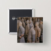 Terra Cotta-Krieger in Kaiser Qin Shihuangs Button (Vorne & Hinten)