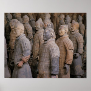 Terra Cotta-Krieger in Kaiser Qin Shihuangs Poster