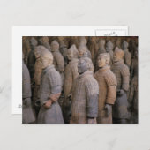 Terra Cotta-Krieger in Kaiser Qin Shihuangs Postkarte (Vorne/Hinten)