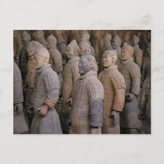 Terra Cotta-Krieger in Kaiser Qin Shihuangs Postkarte (Vorderseite)