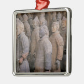 Terra Cotta-Krieger in Kaiser Qin Shihuangs Silbernes Ornament (Links)