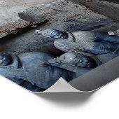 Terra-cotta-Krieger, Xi'an, China Poster (Ecke)