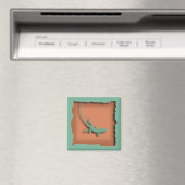 Terra Cotta Lizard Magnet (In Situ (Geschirrspüler))