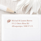 Terra Cotta mexikanische Rücksendeadressen-Aufkleb (Insitu)