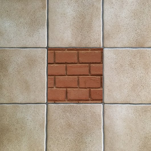 Terra Cotta Orange Red Brick DIY Hintergrund Fliese
