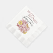 Terra Cotta Outlining Bouquet Serviette (Ecke)