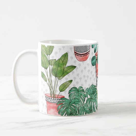 Terra Cotta Pflanze Pots Pattern. Kaffeetasse (Links)