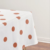 Terra Cotta Polka Dots Tischdecke (Beispiel)