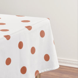 Terra Cotta Polka Dots Tischdecke