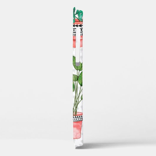 Terra cotta Pots Pflanze Aqua House Nahtlos Case-Mate iPhone Hülle (Rückseite / Links)