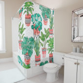 Terra cotta Pots Pflanze Aqua House Nahtlos  Duschvorhang (Beispiel)