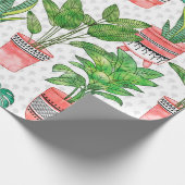 Terra cotta Pots Pflanze Aqua House Nahtlos Geschenkpapier (Ecke)