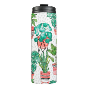 Terra cotta Pots Pflanze Aqua House Nahtlos Thermosbecher