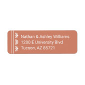 Terra Cotta-Rücksendeadresse (Vorne)