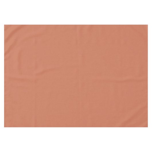 Terra Cotta Rustic Solid Color Tischdecke (Vorderseite (Horizontal))