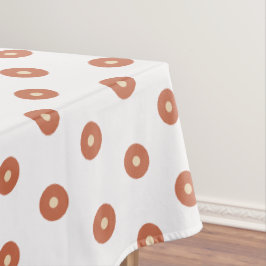Terra Cotta Sand Polka Dots Tischdecke