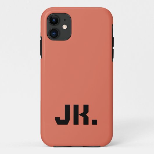 Terra Cotta Solid Color | Minimal Case-Mate iPhone Hülle (Rückseite)
