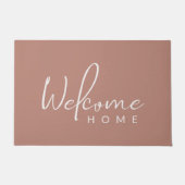 Terra Cotta Welcome Zuhause Cosy Fußmatte (Vorderseite)
