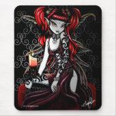 Terra-Dunkelheits-Feuer-Fee Mousepad (Vorne)
