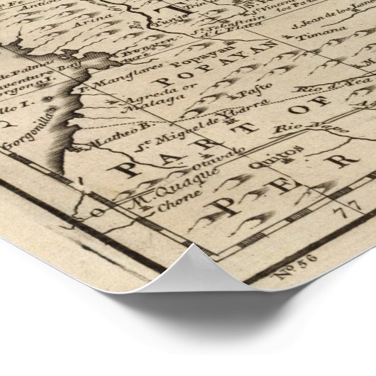 Terra Firma, Caribbean Poster (Ecke)