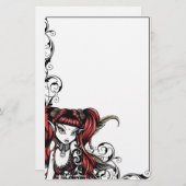 "Terra-" gotische Tätowierungs-feenhaftes Briefpapier (Vorne/Hinten)