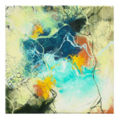 Terra - Green Abstract Design Poster (Vorderseite)