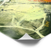 Terra - Green Abstract Design Poster (Ecke)
