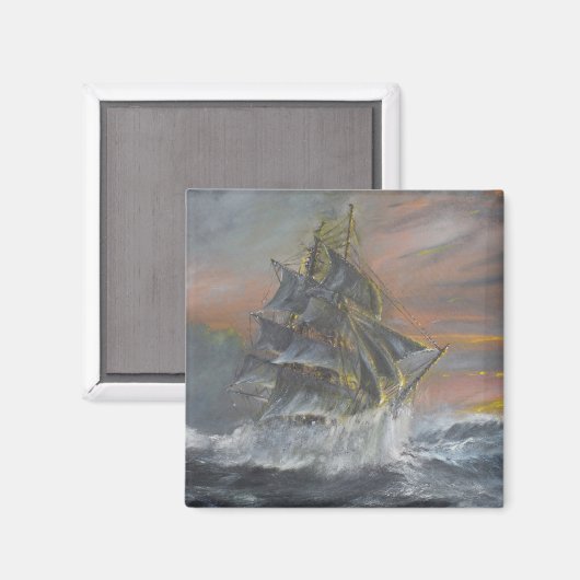 Terra Nova dringt in die wilde Gale Dawn Magnet (Vorderseite/Rückseite)