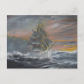 Terra Nova dringt in die wilde Gale Dawn Postkarte (Vorderseite)