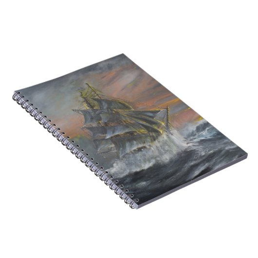 Terra-Nova geht in eine heftige Sturm-Dämmerung Notizblock (Rechte Seite)