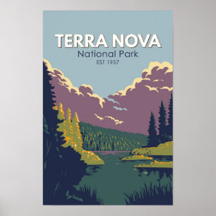 Terra Nova Nationalpark Kanada Reisen Kunst Vintag Poster