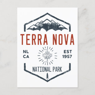 Terra Nova Nationalpark Kanada Vintage abgenutzt Postkarte