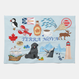 Terra Nova Neufundland Geschirrtuch