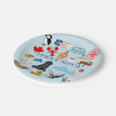 Terra Nova Newfundland Pappteller (Schrägansicht)