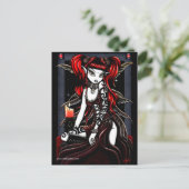 Terra Red Tattoo Fairy Postcard Postkarte (Stehend Vorderseite)