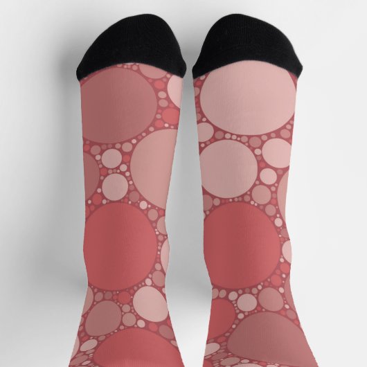Terra Rosa Abstrakt Circles Socken (Oben)