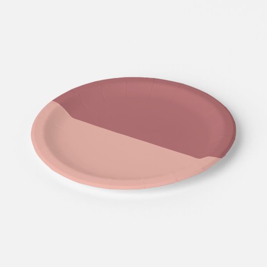 Terra Rosa und Melon Pappteller (Schrägansicht)