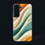 Terra Waves Phone Case Samsung Galaxy Hülle<br><div class="desc">Ein beruhigendes Wellenmuster in erdigen Orange-,  Beige- und aquamarinen Farbtönen,  das dem Android-Handy eine ruhige und ausgewogene Atmosphäre verleiht.</div>