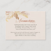 Terraccotta Cream Botanical Foliage Unterkunft Begleitkarte (Vorderseite)