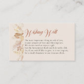 Terraccotta Creme Botanischer Blattstoff Begleitkarte (Vorderseite)