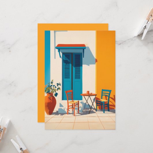 Terrace Bliss Karte (Vorderseite/Rückseite Beispiel)