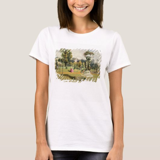 Terrace Garden, Abtei Woburn (Chromolitho) T-Shirt (Vorderseite)