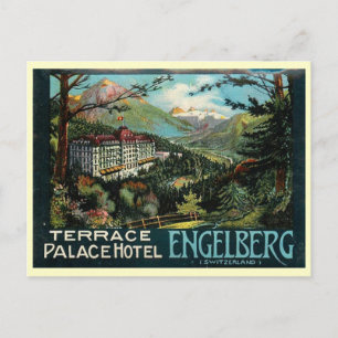Terrace Palace Hotel, Engelberg, Schweiz Postkarte