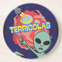 Terracolas - Alien-Angst vor Menschen Getränkeuntersetzer
