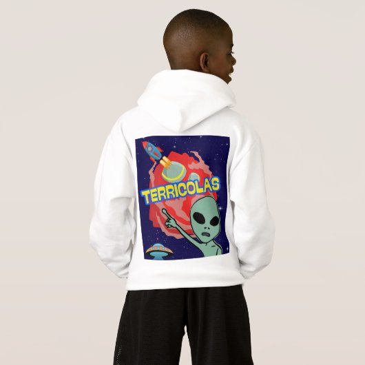 Terracolas - Alien-Angst vor Menschen Hoodie (Schwarz voll)